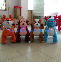 China Hansel plush ride on panda toy electric plush animal 4 wheel zippy scooter for kids supplier