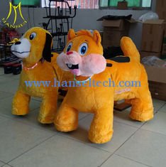 China Hansel  carnival  amusement park rides electronic scooter for babys battery plush electrical animal toy ride supplier