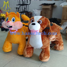 China Hansel high quality battery operated 4 wheels scooter motorized plush riding animals with batttery indicator supplier