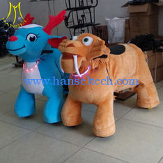 China Hansel plush  rideable machines stuffy animal amusement park equipment rides supplier