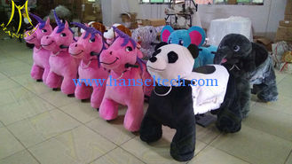 China Hansel Hot selling shopping mall electric mountable animal plush ride supplier