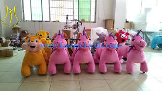 China Hansel indoor fairground rides walking electric animal ride on toys for sale supplier