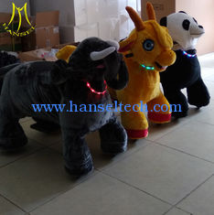China Hansel shopping mall coin operated walking animal chiristmas deer rides supplier