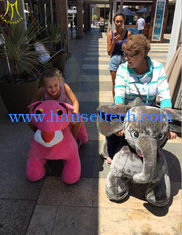 China Hansel attractive stuffed animal plush electric ride on animalel kids mall supplier