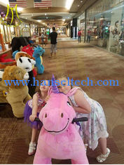 China Hansel 2018 latest soft toy rides dog toys plush zippy zoo rides children electric car ride supplier