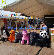 China Hansel amusement mall ride on toys plush electric animal scooters for sale supplier