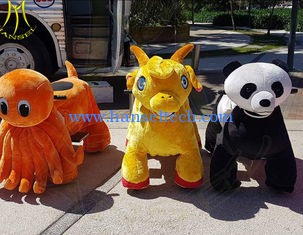 China Hansel hot-selling battery powered indoor kids plush riding animals for sale supplier