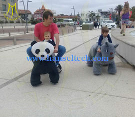China Hansel Hot selling shopping mall electric mountable animal plush ride supplier
