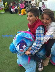 China Hansel hot selling children amusement park big ride plush animal cars for sale supplier