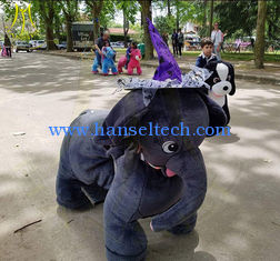 China Hansel children fun birthday party games plush motorized riding animals supplier