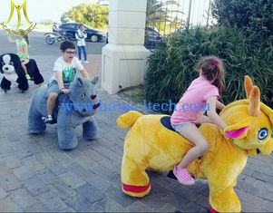 China Hansel entertainment games shopping mall electric mountable animal plush ride supplier