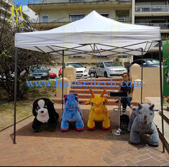 China Hansel 24 volt kids and adults ride on electric plush animal scooter supplier
