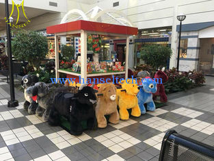 China Hansel unicorn motorized plush animal kids ride on unicorn toy for shopping center supplier