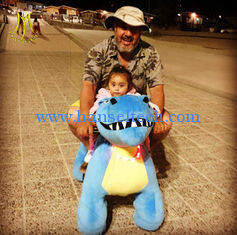 China Hansel amusement park outdoor electric mountable animal plush ride supplier