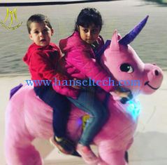China Hansel hot selling kids indoor rides electric mountable animal scooter for mall supplier