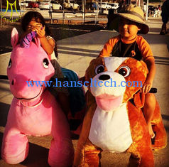 China Hansel hot selling electric stuffed walking battery operated animal scooter supplier