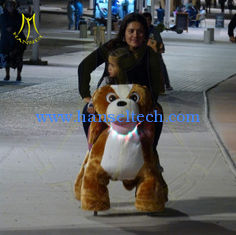 China Hansel children electric stuffed walking battery operated zoo animal scooter supplier