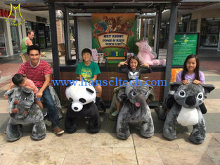 China Hansel  kids playground games amusement park rides panda animal scooters for sale supplier
