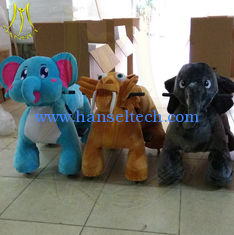 China Hansel hot sale electric mountable plush motorized animal for shopping mall supplier