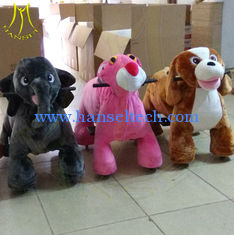 China Hansel wholesale indoor playground plush electronic kid riding animals supplier