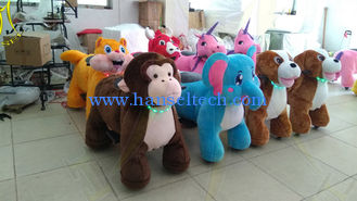 China Hansel 2018  plush zippy animal toy car fairground rides walking dinosaur ride for sale supplier
