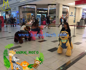 China Hansel shopping mall electric mountable animal plush ride coin operated children rides car supplier