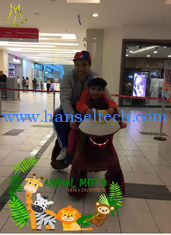 China Hansel funny plush animal scooter kids electronic amusement park games equipment supplier