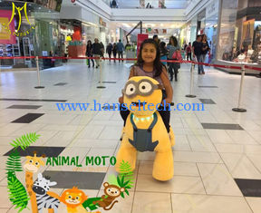 China Hansel  stuffed animal elephantl ridingon furry animals electric cars in shopping mall amusement park supplier