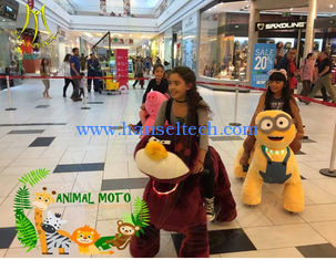 China Hansel furry animal christmas horse plush ride on animal toy with coin supplier