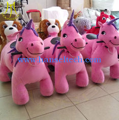 China Hansel hot selling coin operated walking kids ride kiddie ride on animals supplier
