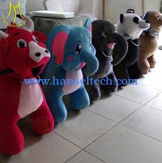 China Hansel High quality plush coin operated electric kids ride on stuffed animals supplier