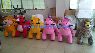 China Hansel electric indoor playground games motorized plush riding animal supplier