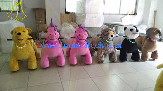 China Hansel Christmas plush moving animal toy ride on bike china animal toys ride for sales supplier