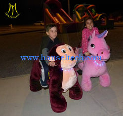 China Hansel hot selling amusement kids ride on stuffed motorized animals supplier