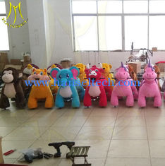 China Hansel electronic walking plush battery operated zoo animal rides supplier
