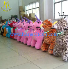 China Hansel children electric stuffed walking battery operated ride on animals supplier