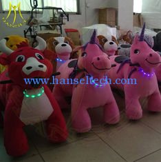 China Hansel amusement park electric stuffed ride on Zoo animals toys for sale supplier