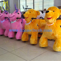 China Hansel amusement park games electric walking zoo plush stuffed animals ride supplier