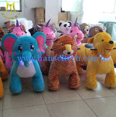 China Hansel amusement park stuffed battery animal kids electric rides on animal supplier