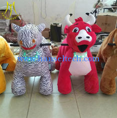 China Hansel coin operated mall ride on stuffed battery operated animal rides supplier