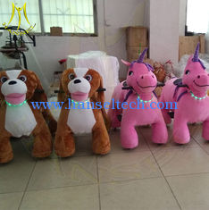 China Hansel children battery operated moving walking plush animal rides supplier