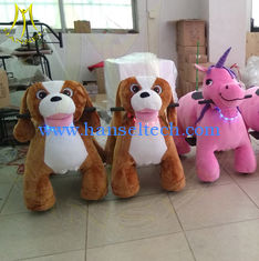 China Hansel hot selling electric stuffed coin operated mountable animal rides supplier