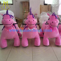 China Hansel funny children coin operated electric plush animal rides for sale supplier