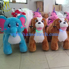 China Hanselhot selling battery operated electric ride on plush animal supplier