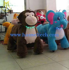 China Hansel electric funfair plush battery operated stuffed animal toys ride supplier