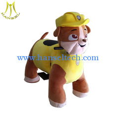 China Hansel latest amusement equipement animal bike for mall walking paw patrol toy  with led supplier