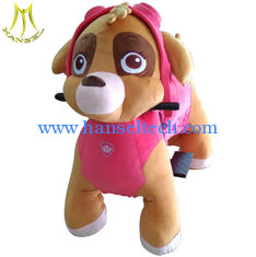 China Hansel plush toys stuffed animals on wheels plush animal electric scooter supplier