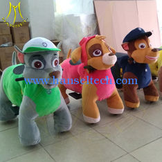 China Hansel amusement park games electric walking ride on plush animal supplier