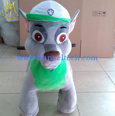 China Hansel carnival plush toys 12v battery powered ride on dinosaur ride for shopping mall supplier