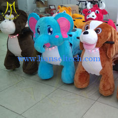 China Hansel entertainment game machine electric plush ride on walking animals supplier